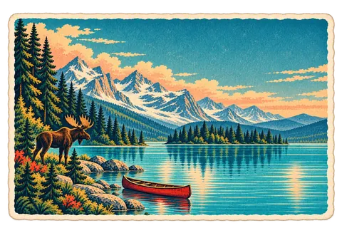 Canada postcard from the Travary app